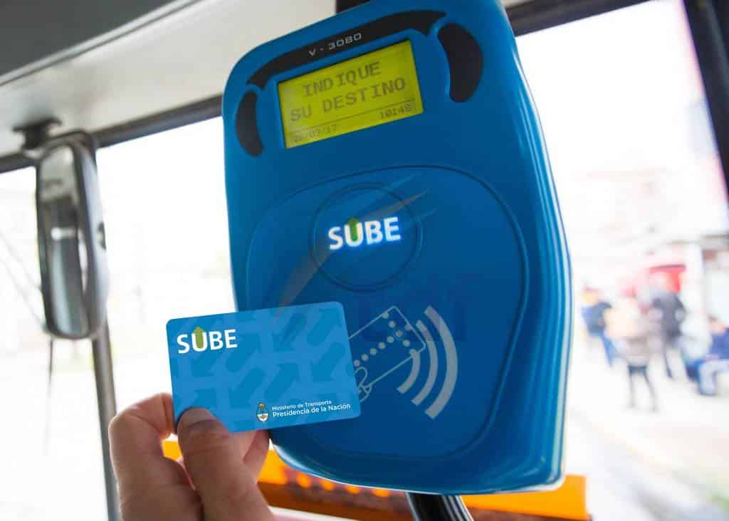 Tarjeta SUBE subte colectivo Buenos Aires transporte